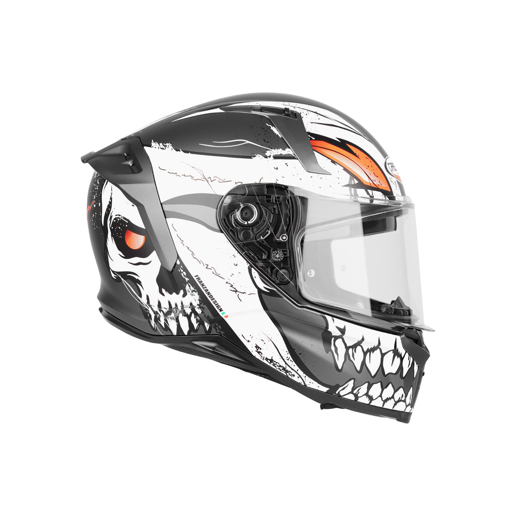 CABERG AVALON X PUNK K8 Full Face Helmet Matte Grey/Black/Red - 870279_3