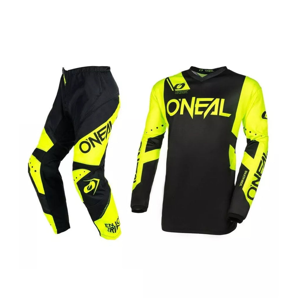 O'NEAL Youth Element Racewear Motocross Jersey & Pants Set Black/Neon - 872370_1