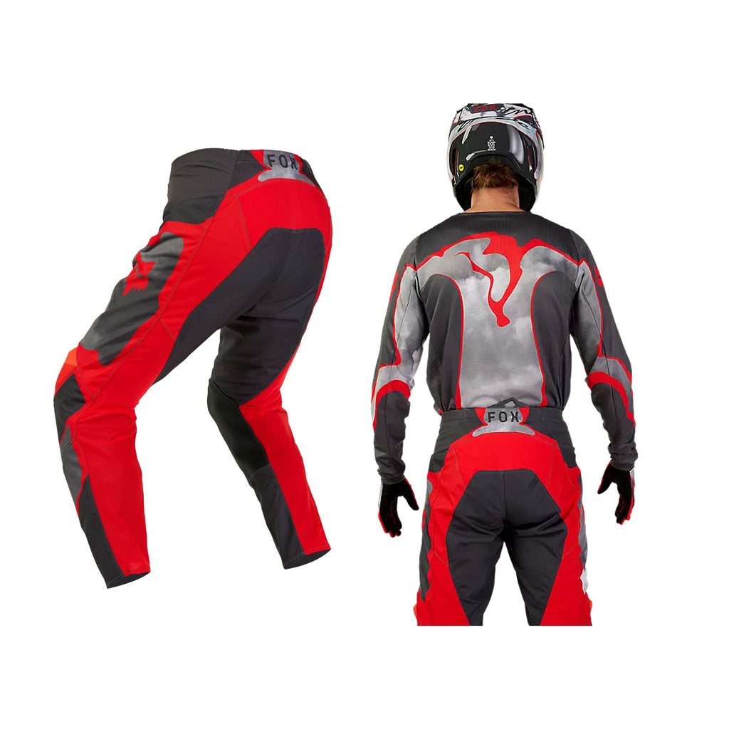 FOX 180 Atlas Motocross Premium Racewear Jersey & Pants Grey/Red - 872379_2