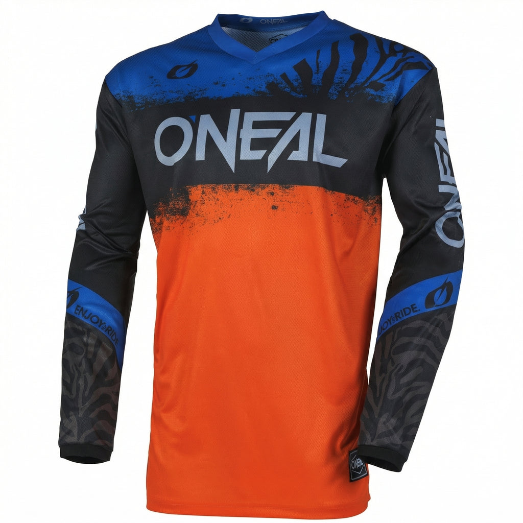 O'Neal Motorcycle Motocross Jersey & Pants Racing Gear Suit Orange Blue_5