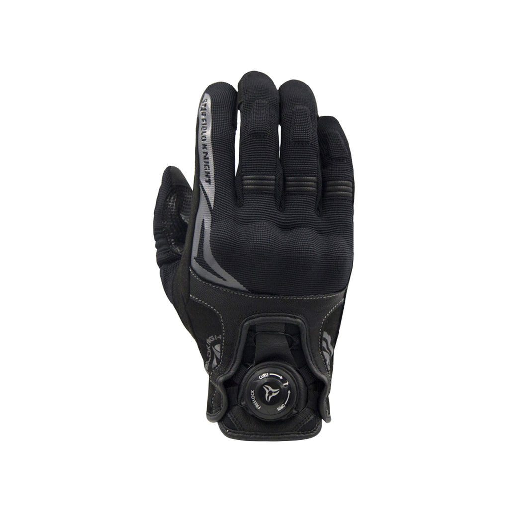 SKG Star Field Knight Black-Gray Adjustable Motorcycle Gloves_1