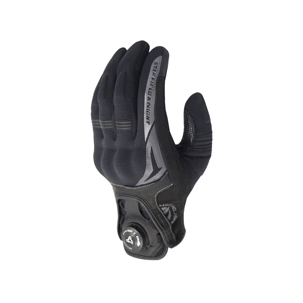 SKG Star Field Knight Black-Gray Adjustable Motorcycle Gloves_2