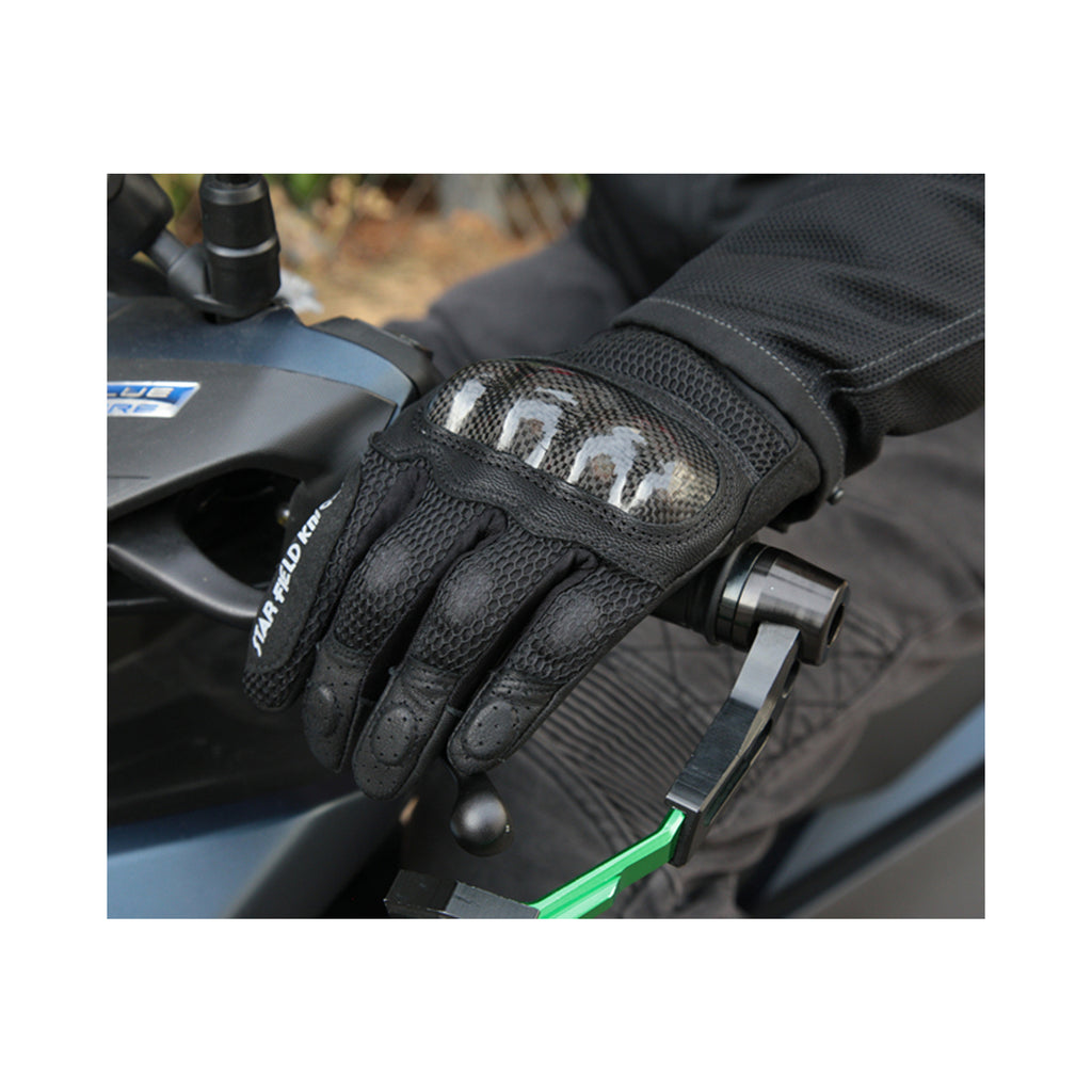 SKG Hand Gloves for Bike Riding with Finger Touch Protective for Men & Women_2