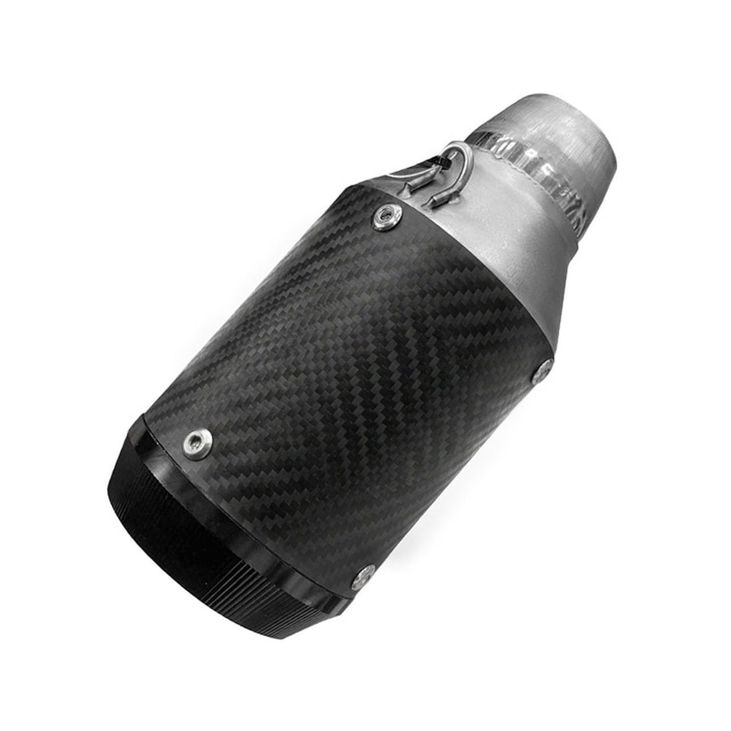Racing Universal Bike Exhaust Silencer (Black, Medium Size) - 875677