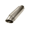 Premium Universal Bike Modified Exhaust Muffler Silencer Silver - EB11240477