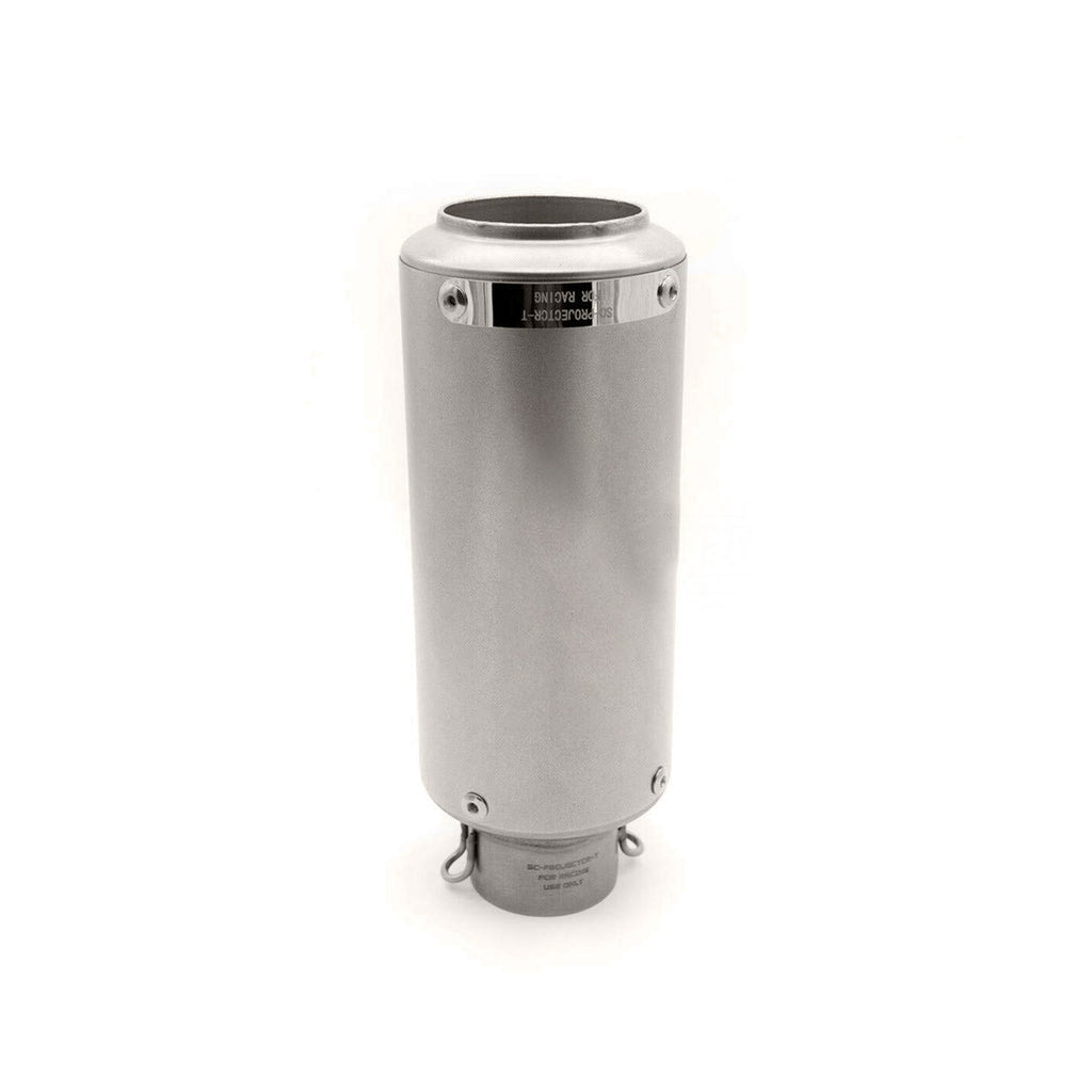 Universal Motorbike Exhaust System with Silver Strip_5