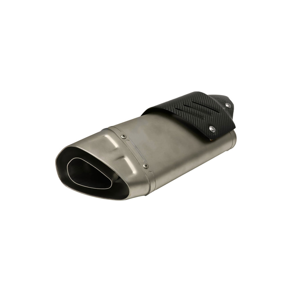 Top Motorcycle Exhaust System Silver Carbon Fibre_6