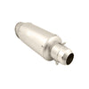 Premium Universal Bike Modified Exhaust Muffler Silencer Silver - EB11240477