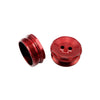 PAIR OF SAVAGE FRONT FORK BOLTS COVER FOR HONDA CB650R RED - 875553
