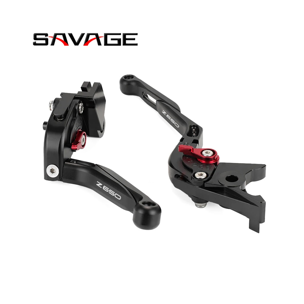 Savage Red Brake/Clutch Lever for Kawasaki Z650 2017-2023 - 875634