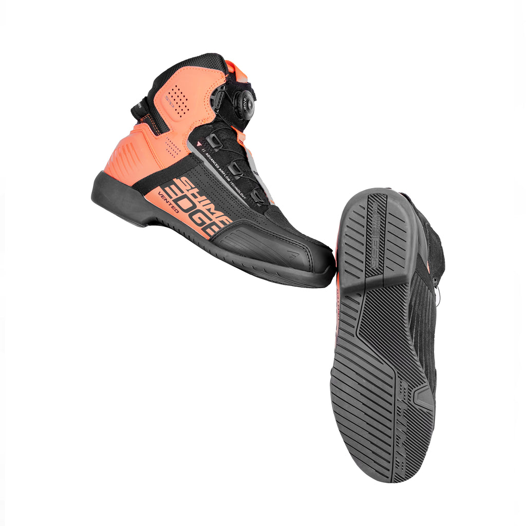 SHIMA EDGE Vented, Motorradschuhe für Herren atmungsaktiv ATOP fluo SHIMA EDGE Vented, Motorradschuhe für Herren atmungsaktiv ATOP fluo