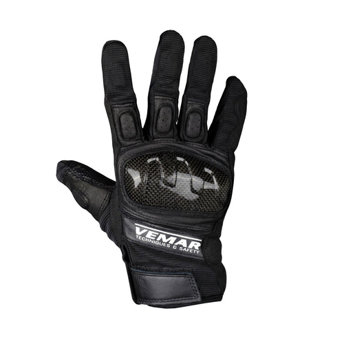 VEMAR VE-312 Motorcycle Riding Carbon Fiber Protection Gloves Black_1