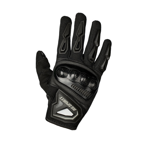RS Gloves RS02 Black Breathable Motorcycle Riding Gloves_1