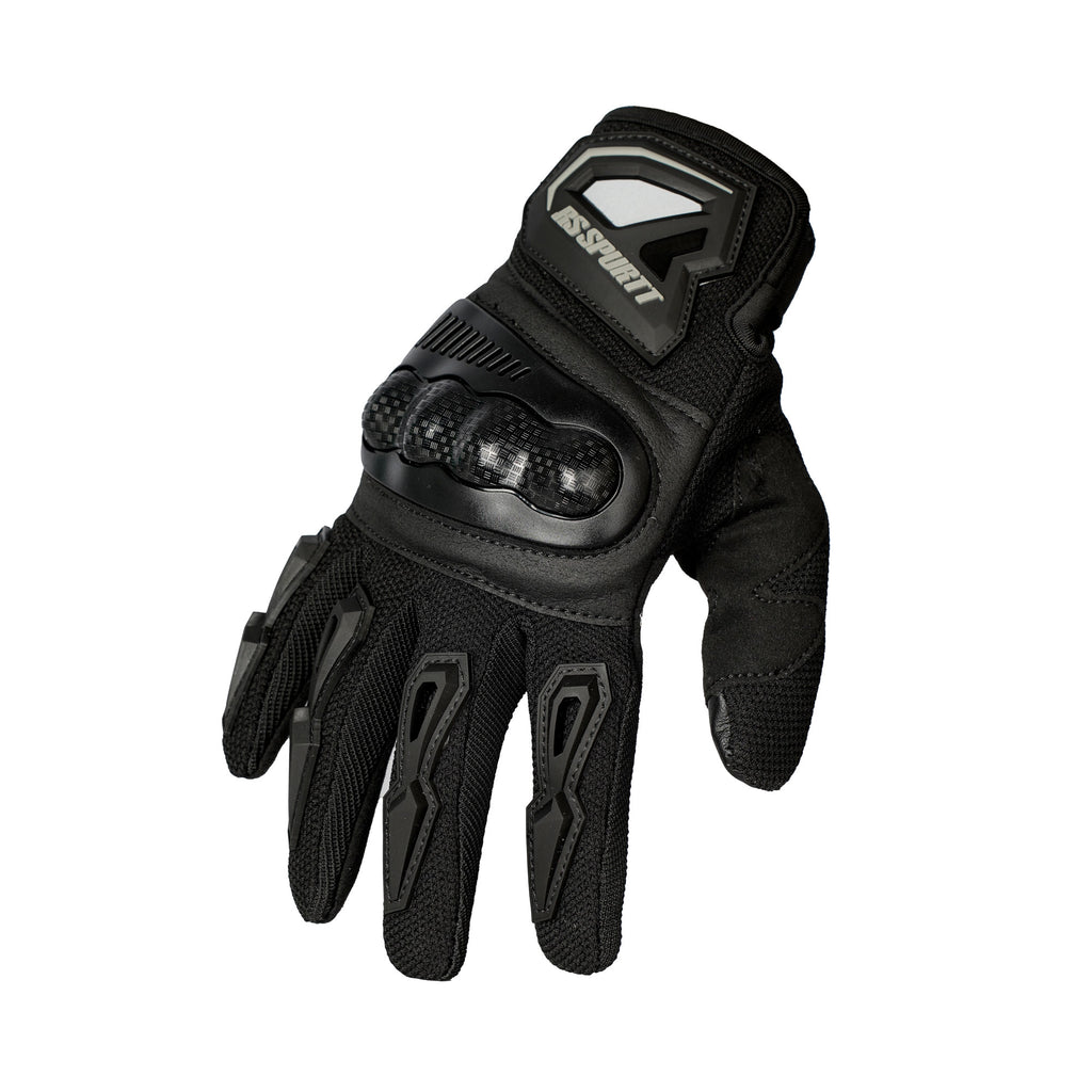 RS Gloves RS02 Black Breathable Motorcycle Riding Gloves_5