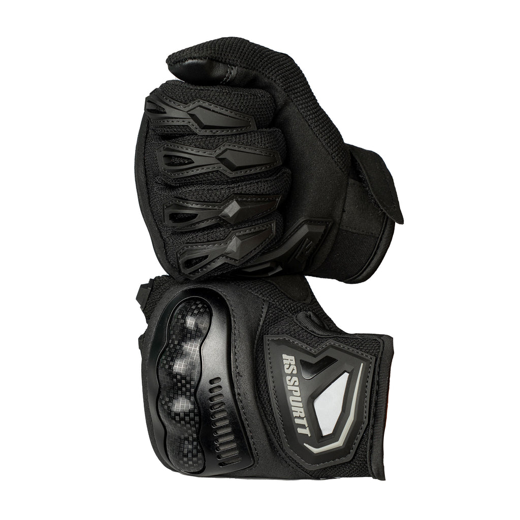 RS Gloves RS02 Black Breathable Motorcycle Riding Gloves_6