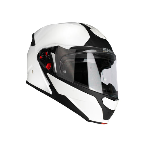 SMK Gullwing GL100 Gloss White Modular Flip-Up Helmet _1