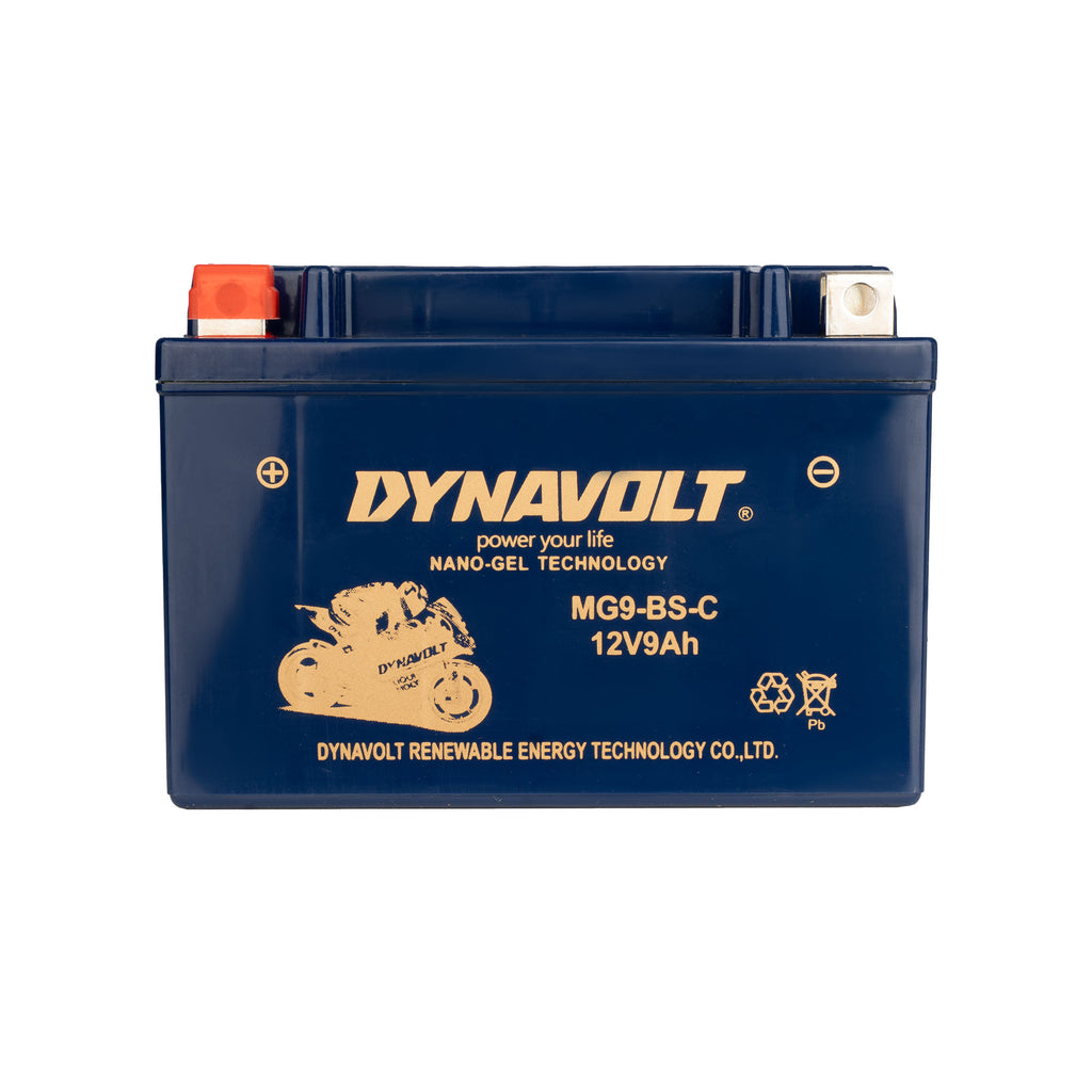 Dynavolt MG9-BS-C Motorcycle Battery 12V 9Ah Nano Gel Technology_2