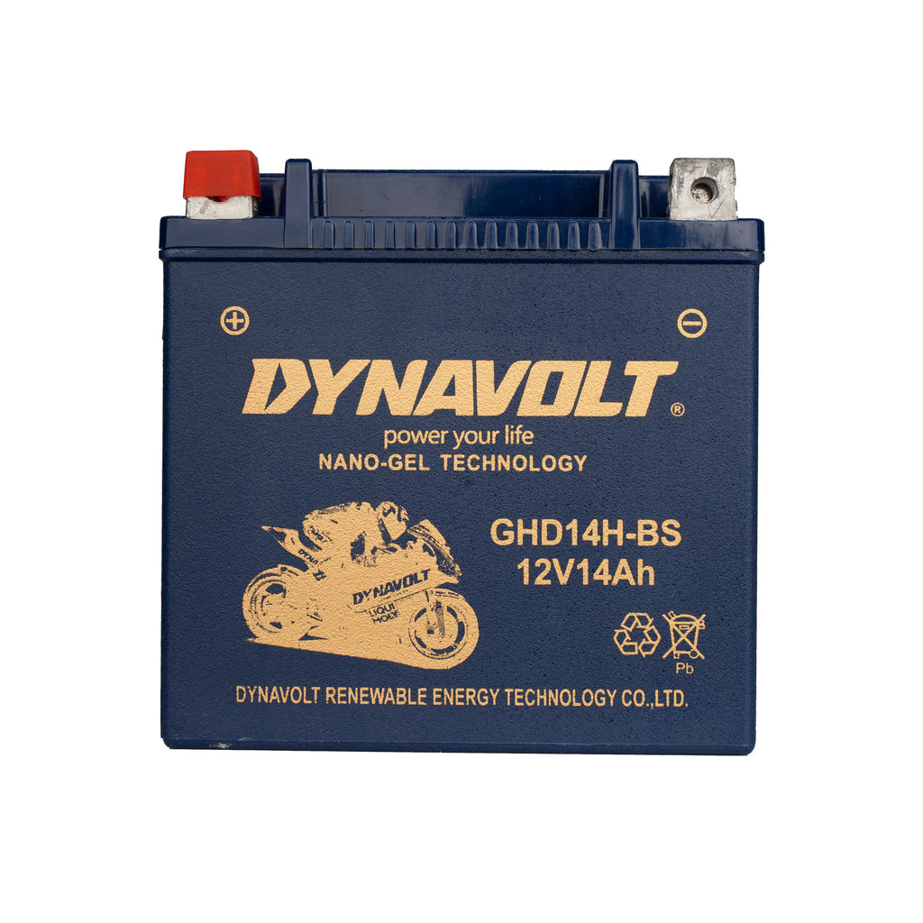 Dynavolt GHD14H-BS 12V 14Ah AGM Gel Motorcycle Battery_2