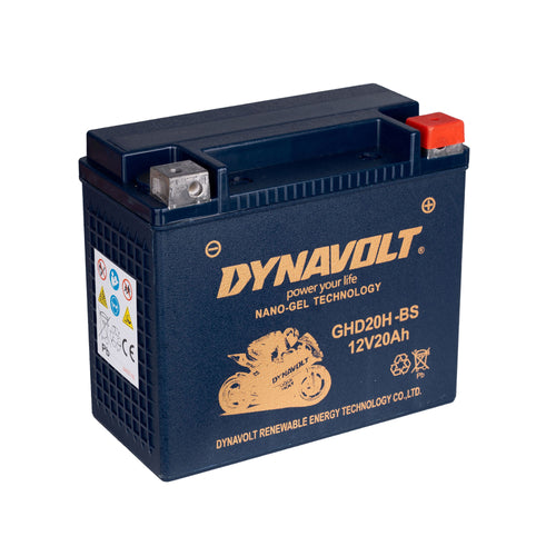 Dynavolt GHD20H-BS 12V 20Ah Nano Gel AGM Motorcycle Battery_1