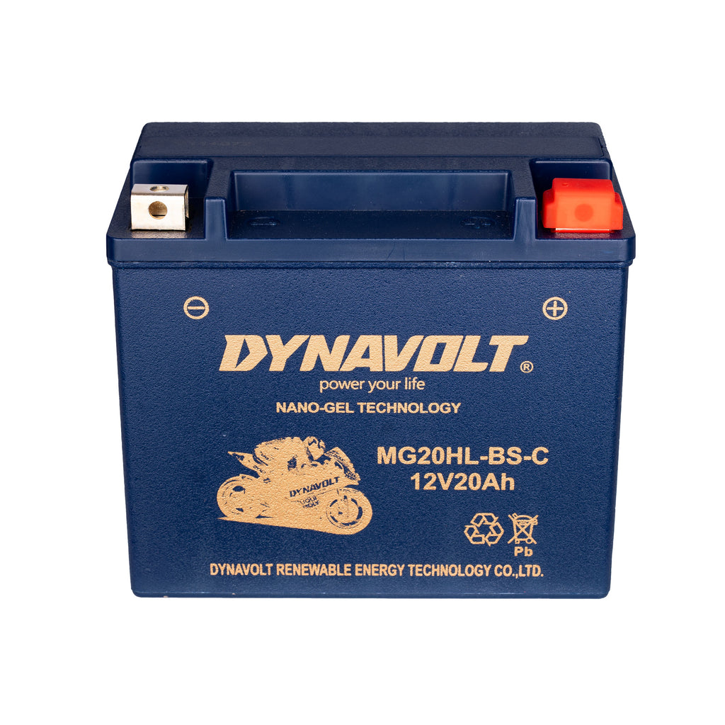 Dynavolt GHD20HL-BS-C 12V 20Ah Nano Gel Motorcycle Battery - EB11246617