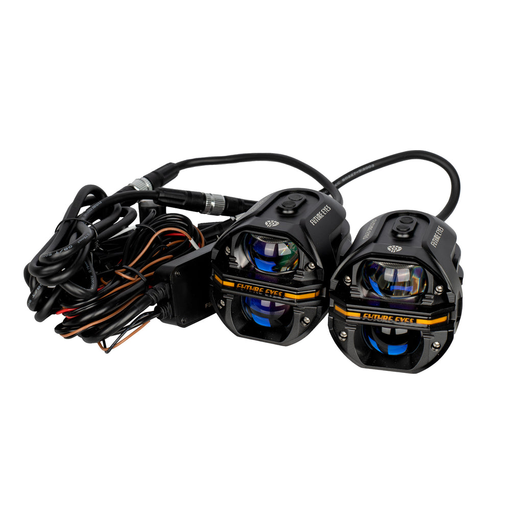 Future Eye X80 Motorcycle Auxiliary Driving LED Headlight_2