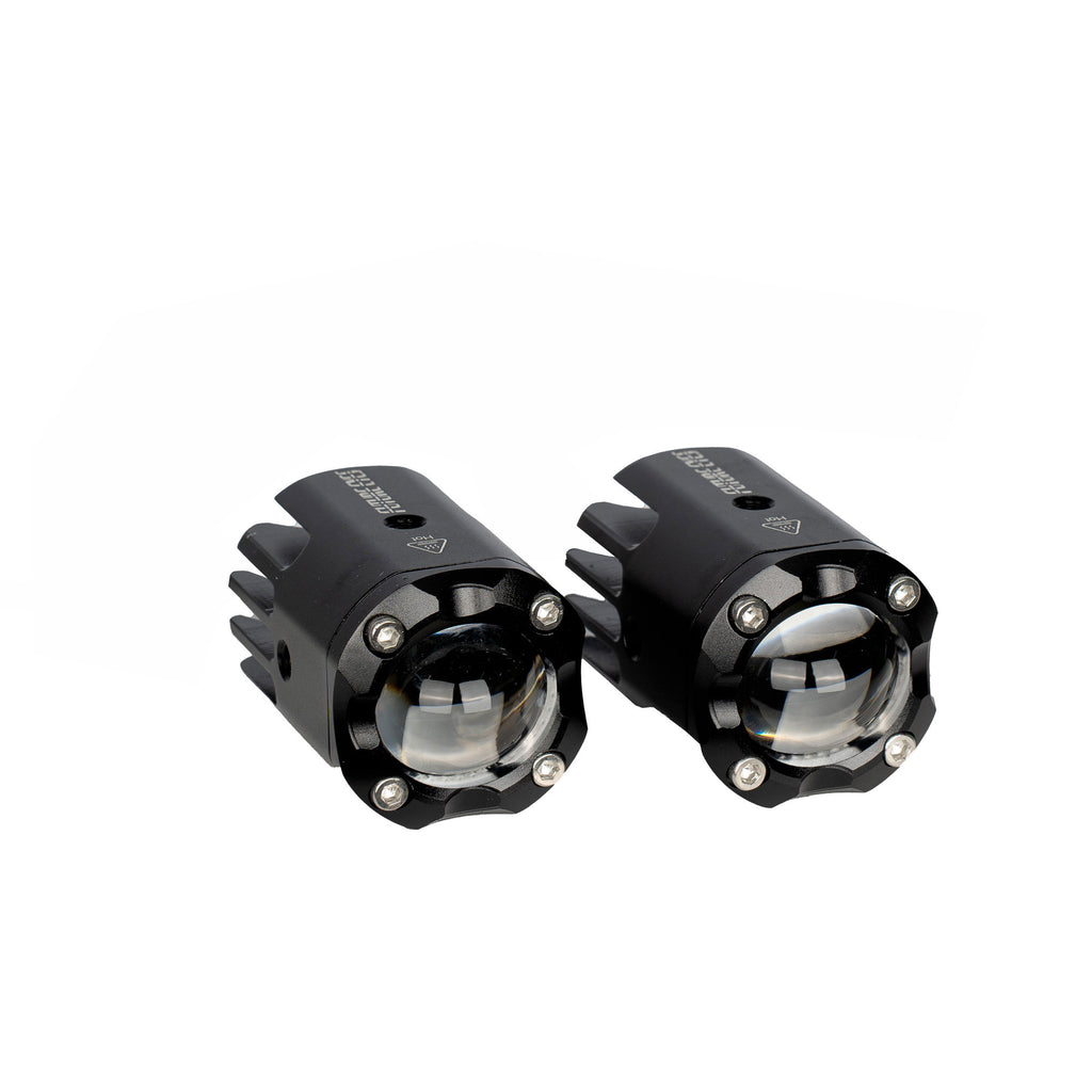 FUTURE EYES F150S Mini Motorcycle LED Auxiliary Fog Lights Yellow/White_3