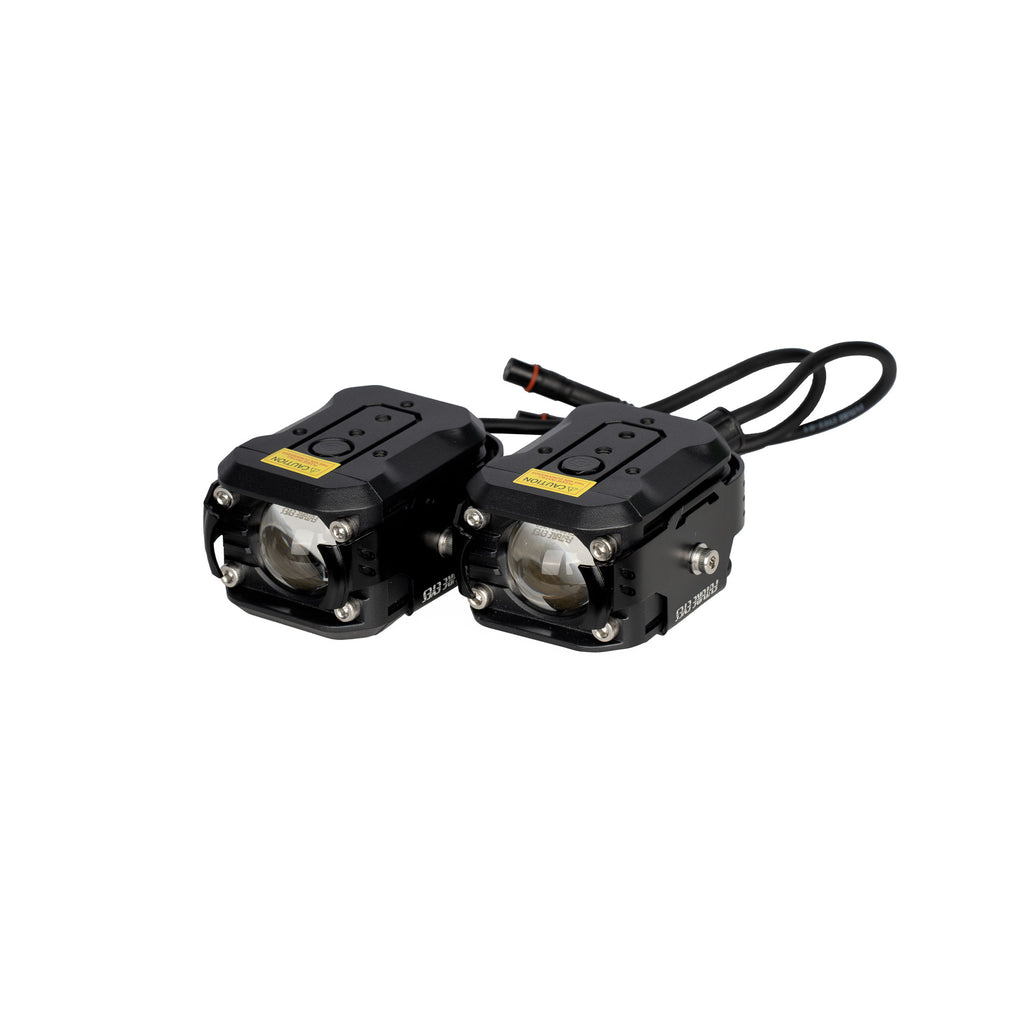 FUTURE EYES F150 Pro Motorcycle Auxiliary LED Fog Lights Yellow/White_3