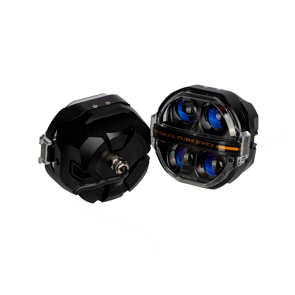 FUTURE EYE X100 Motorcycle LED Auxiliary Driving Light Dual Color Yellow & White_5