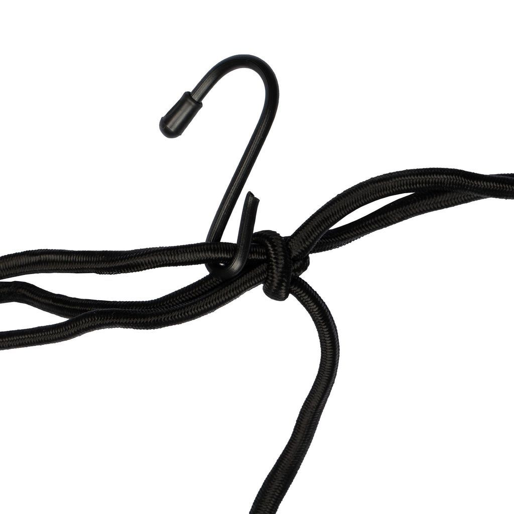 Motorcycle Helmet Elastic Bungee Cargo Net with Hooks Black_3