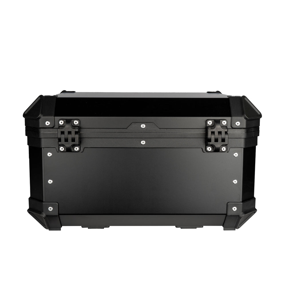 COOCASE 38L Motorcycle Top Luggage Box & Top Rack Case Black Rear - 855572