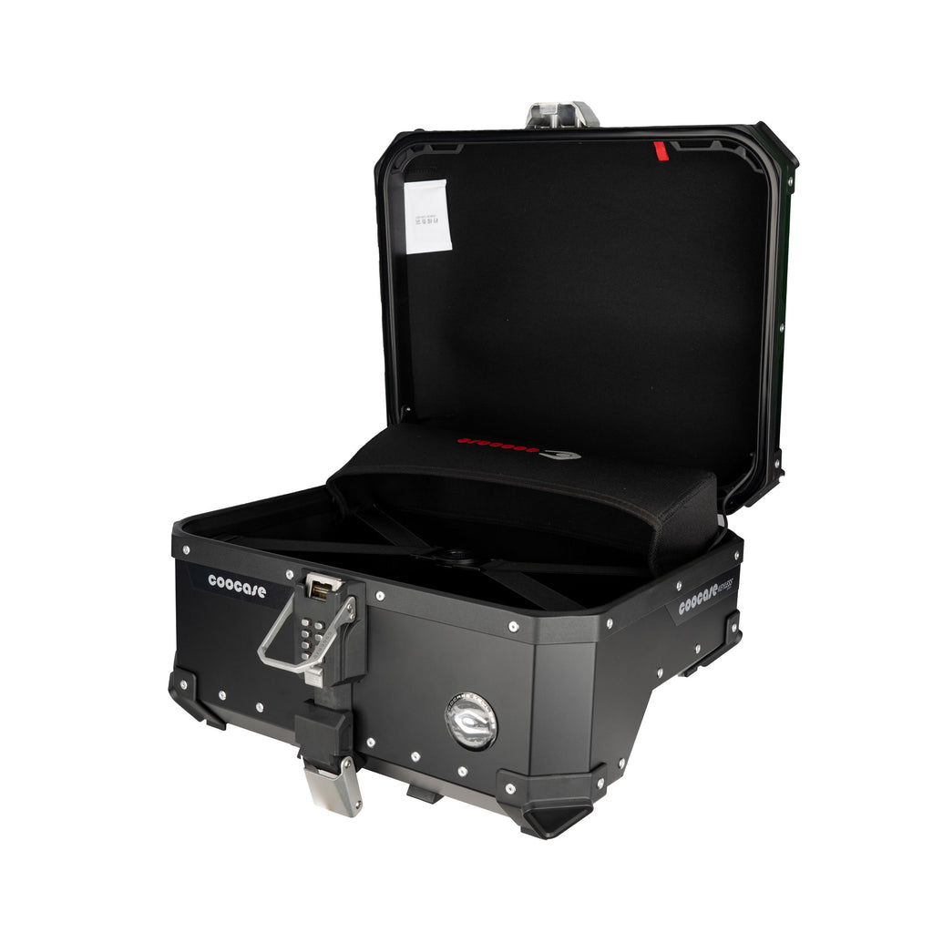 COOCASE S Shape 38L Black Motorcycle Top Rack for Top Box_3