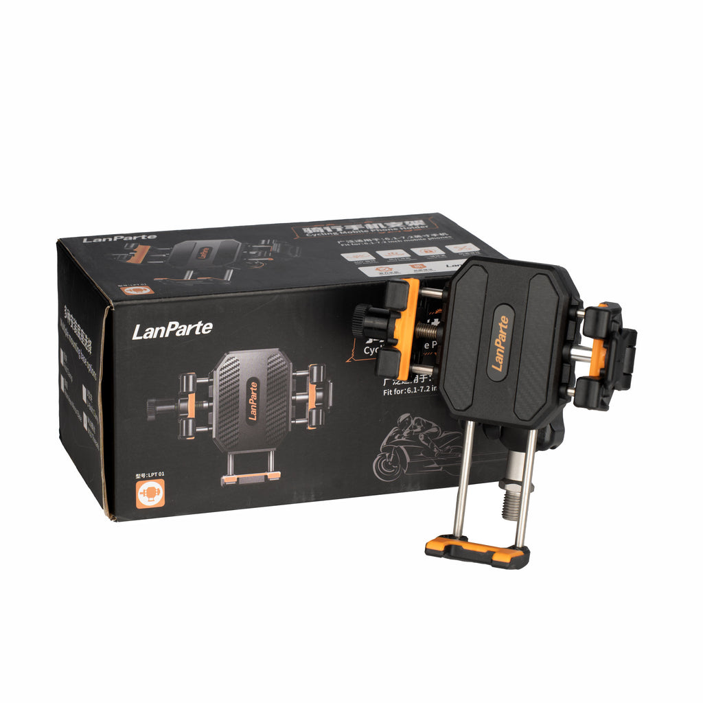 LanParte LPT01 Motorcycle Phone Holder M10 Mount Anti-Vibration 360° - 874460