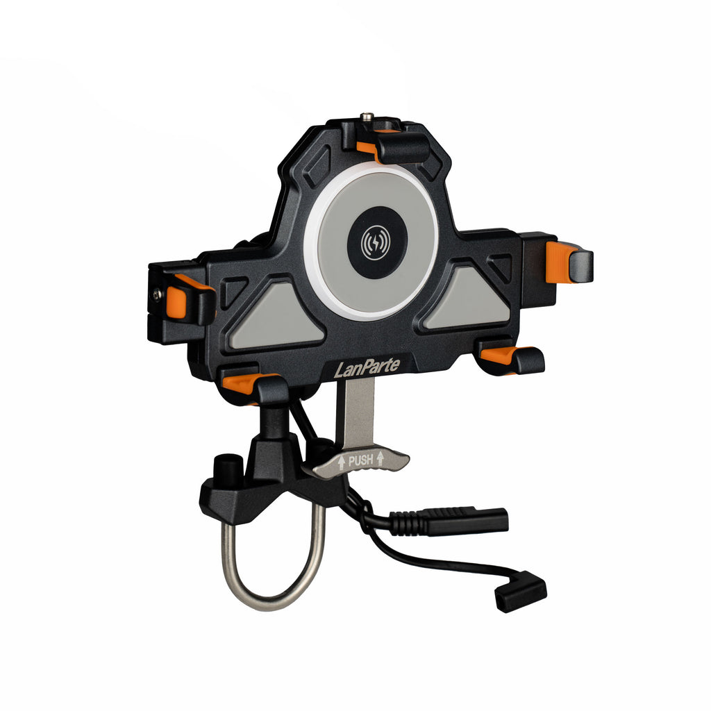 LanParte UBA MC Motorcycle Phone Holder with 15W Wireless Charging_3