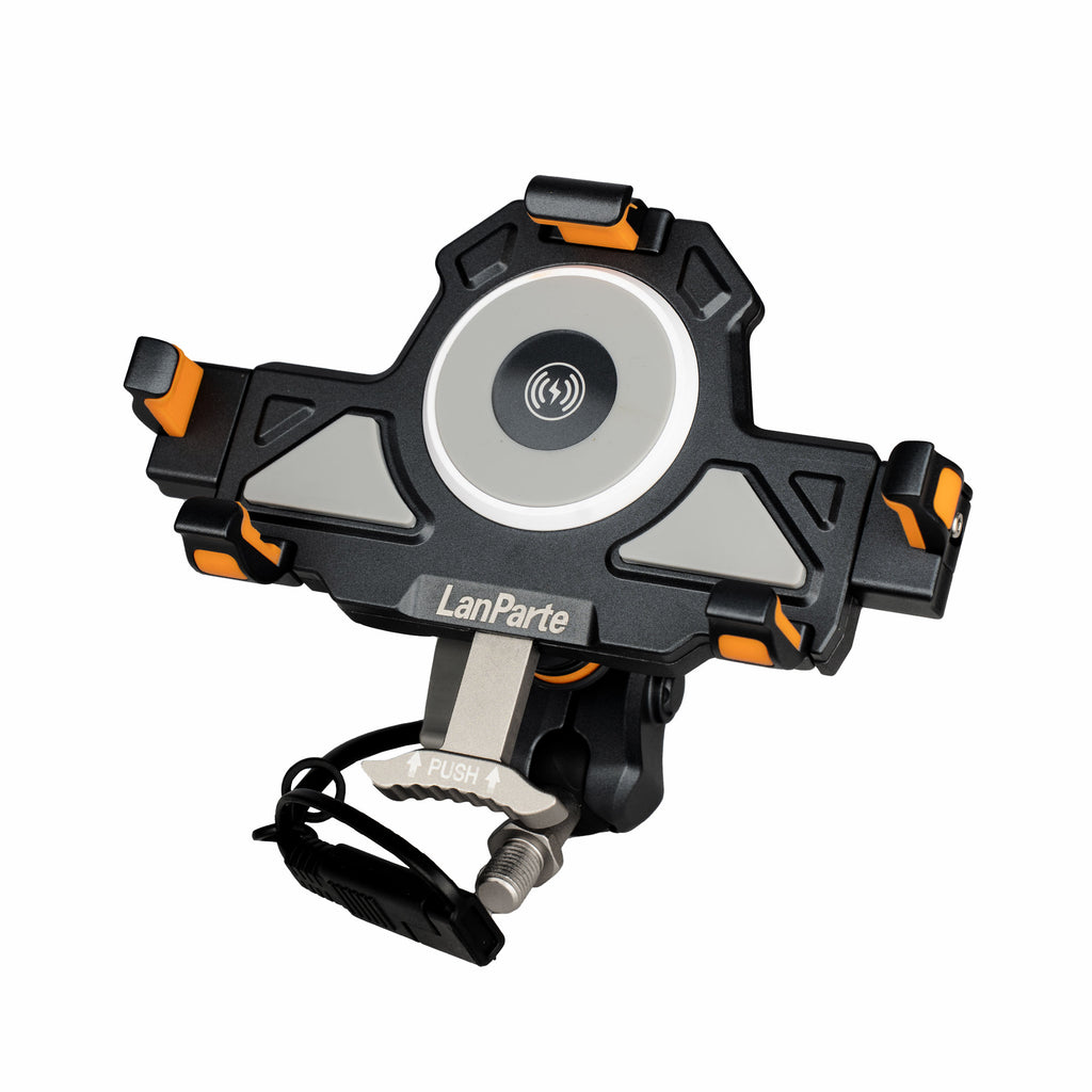 LanParte UBA MC Motorcycle Phone Holder with 15W Wireless Charging_1