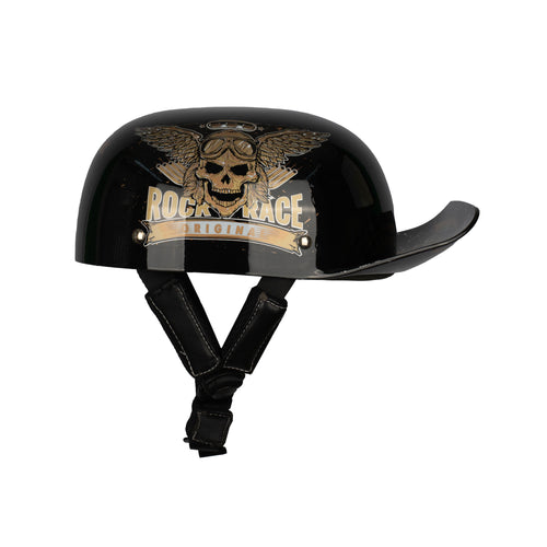 Checkout Surprise: Retro Open Face Motorcycle DOT Certified Half Shell Matte Helmet - 835593