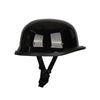 Motorcycle Classic Bike Helmet Round Black