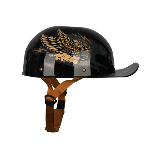 Half Shell Skull DOT Baseball Cap Style Helmet - 835621