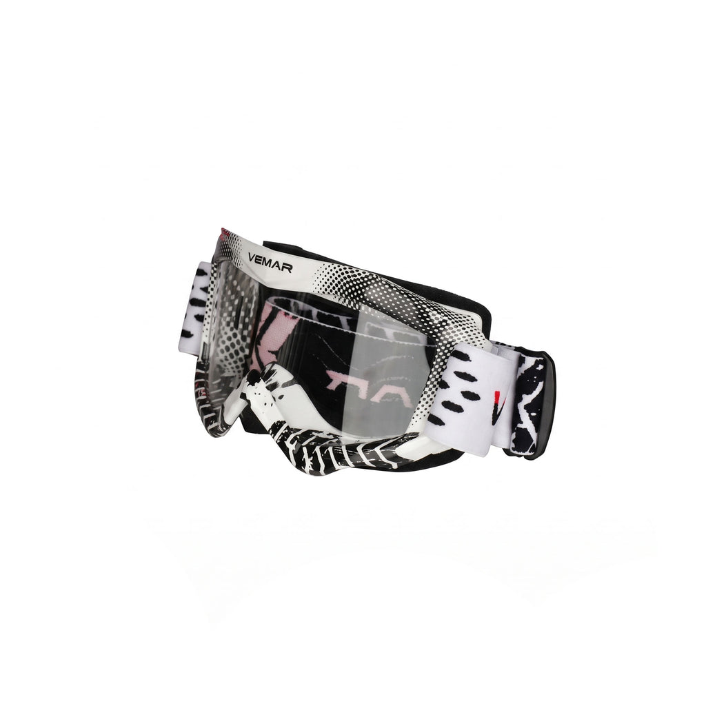 VEMAR Kid's Protective On/Off-Road Dirt Bike Goggles - White Color_6