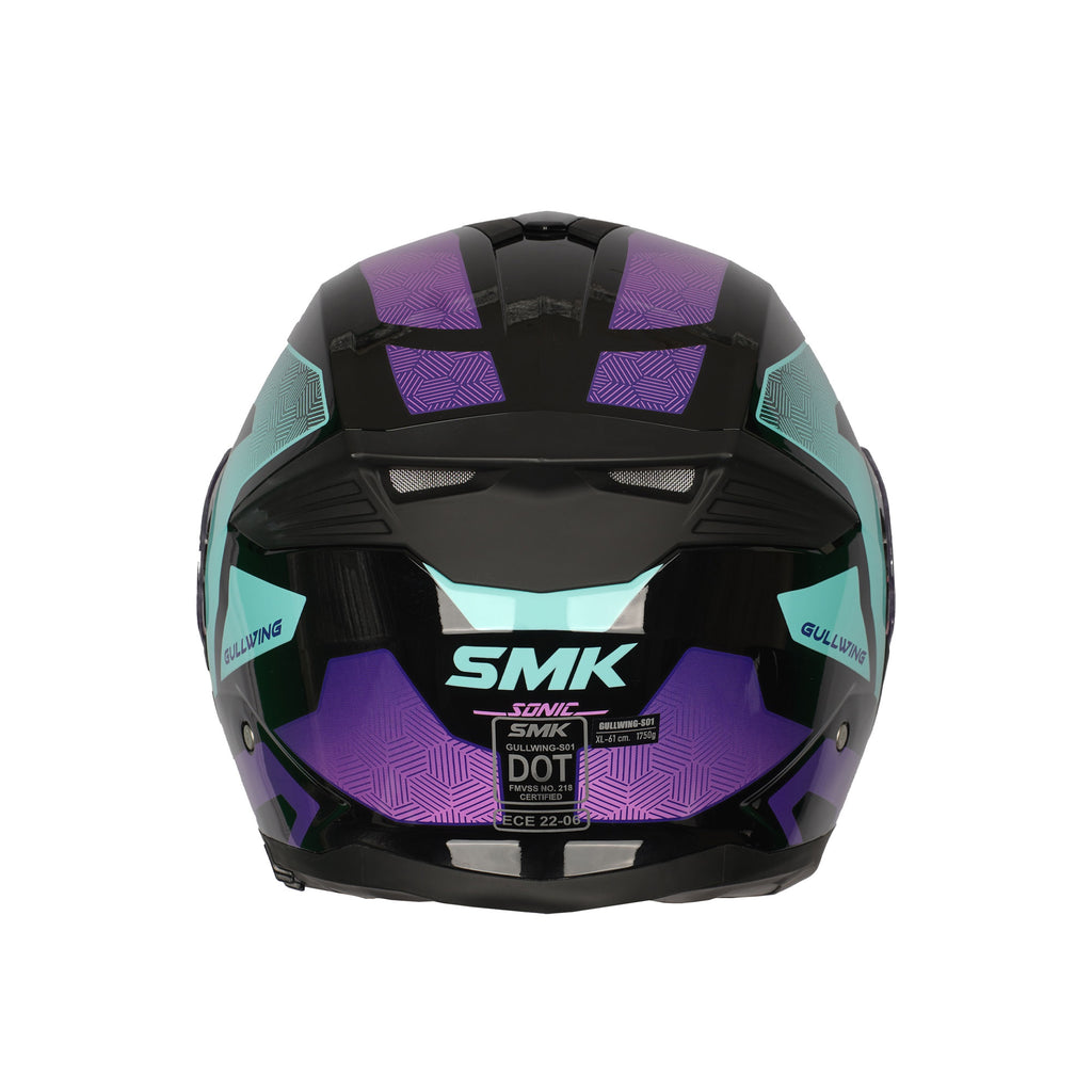 SMK Gullwing Sonic GL295 Modular Flip Up Full Face Helmet_6