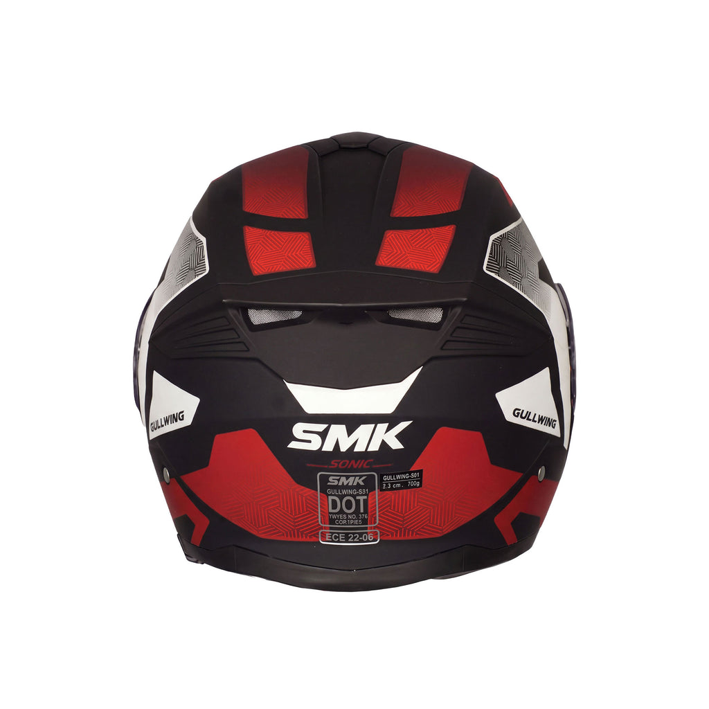SMK Gullwing V2 Sonic MA231 Modular Flip Up Motorcycle Helmet_7