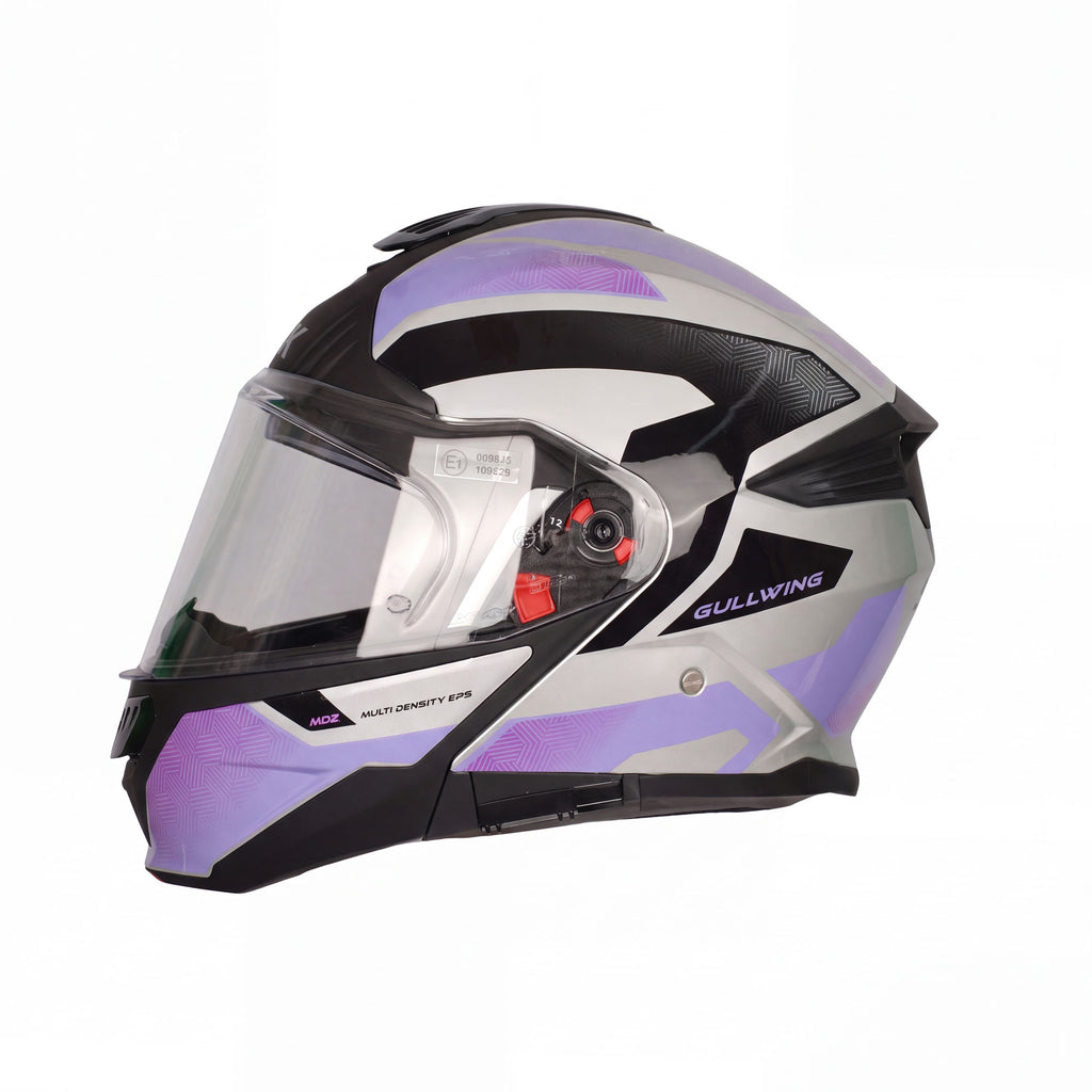 SMK Gullwing Sonic GL652 Modular Flip Up Motorcycle Helmet_5