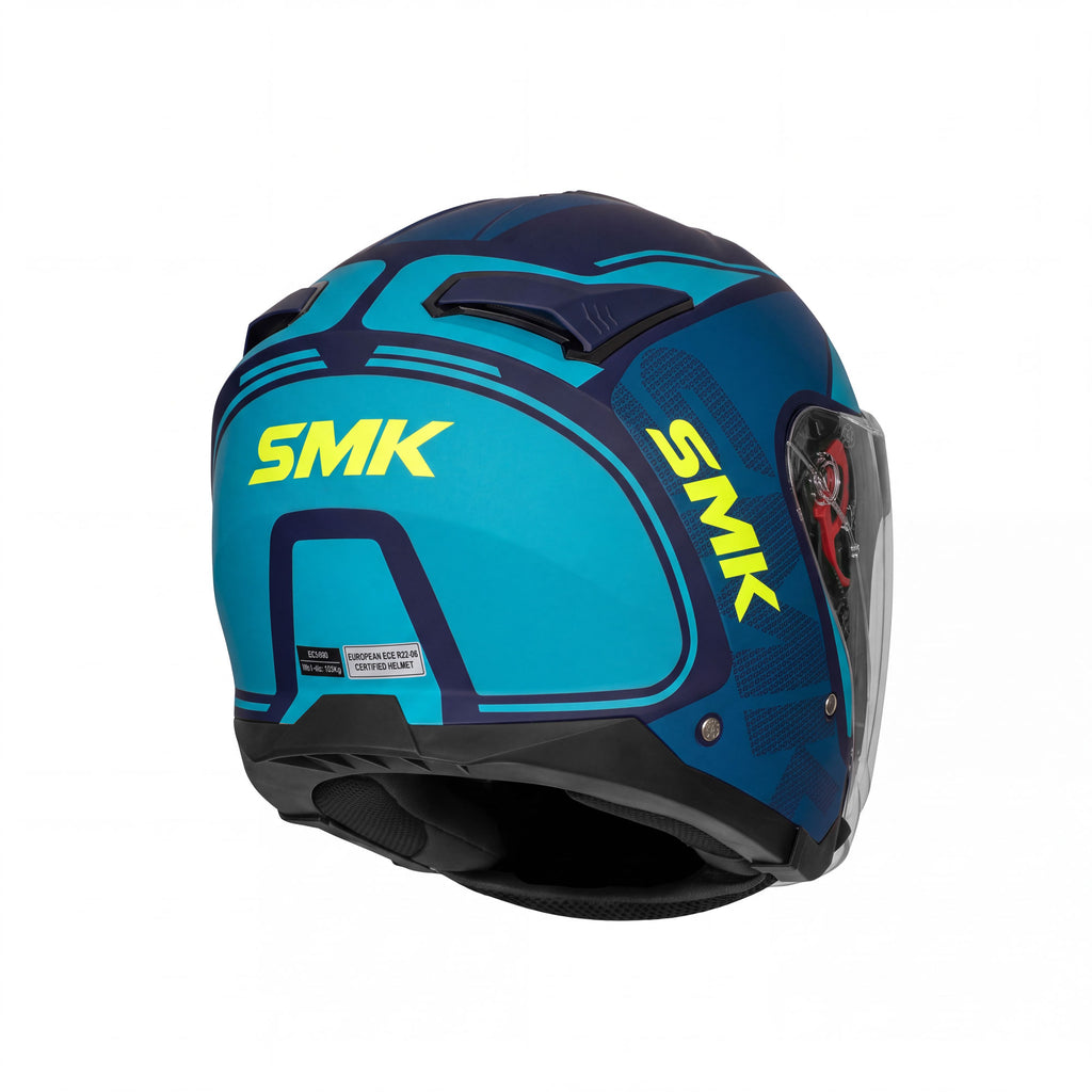 SMK GTJ Tourer GL363 Open Face Motorcycle Helmet with Sun Visor_7