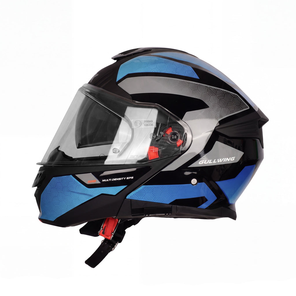 SMK Gullwing Sonic GL256 Modular Flip Up Motorcycle Helmet_6