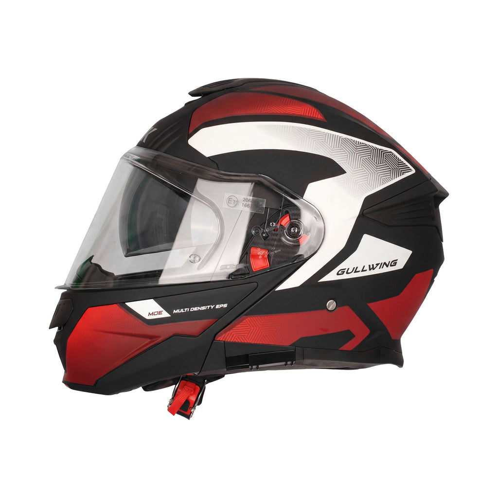 SMK Gullwing V2 Sonic MA231 Modular Flip Up Motorcycle Helmet_5