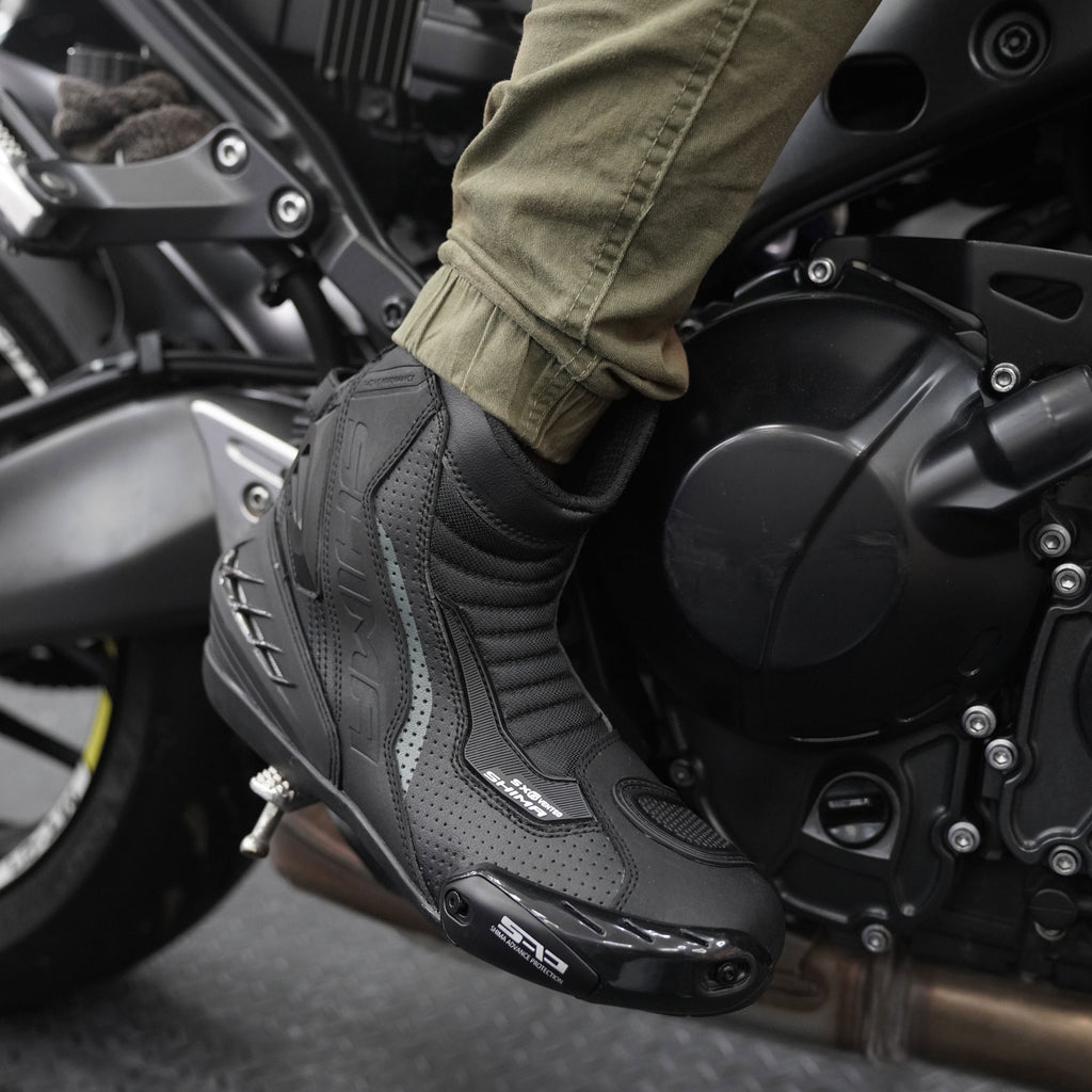 SHIMA SX-6 Black Short Motorcycle Riding Boots_6