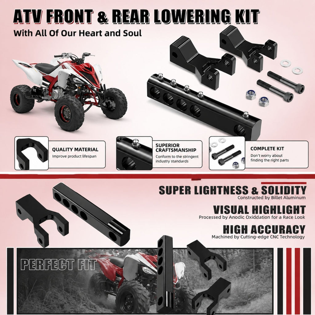 Yamaha YFZ450 Front & Rear A-Arm Lowering Kit 3.5” - 890268