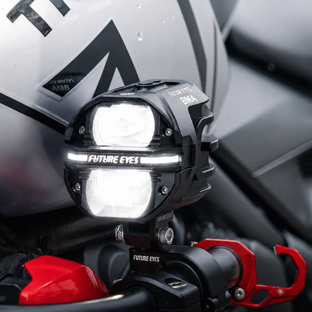 Future Eye X80 Motorcycle Auxiliary Driving LED Headlight - 860523