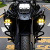 FUTURE EYE X100 Motorcycle LED Auxiliary Driving Light Dual Color Yellow & White_8