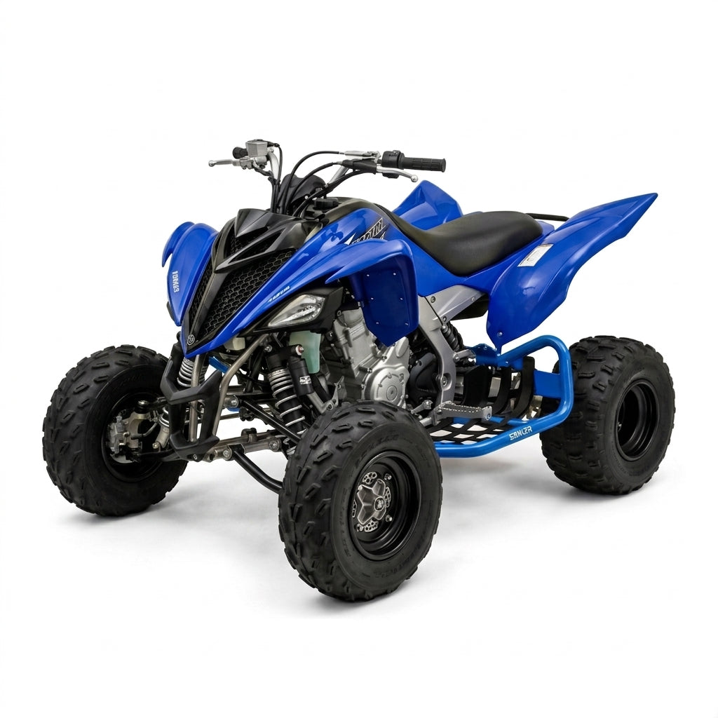 EBIKER Yamaha Raptor 700 Nerf Bars, Heavy Duty Foot Pegs & Heel Guards_13