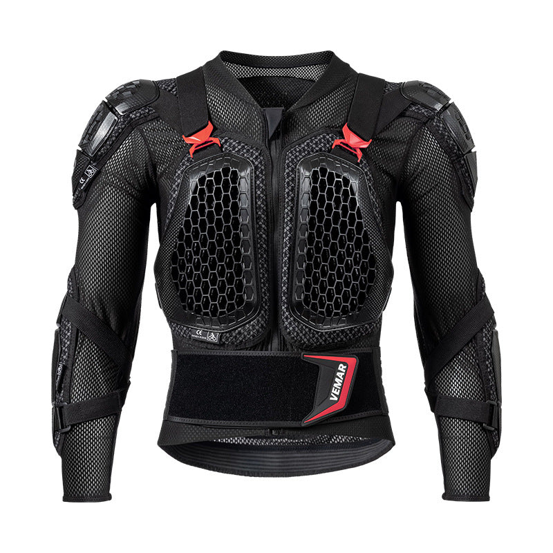 VEMAR S-175 Motorcycle Body Armor CE Motocross Protector In Black Red_1